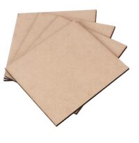 MDF Wood Board - 250x150x3.3mm | High-Quality Medium Density Fiberboard Pack Of 2 PC
