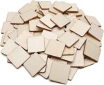 American Elm 100 PCS Wood Square Cutouts, Unfinished Wood Square Slices, Blank Wooden Heart for DIY Crafts Projects, Decoration, Wedding (1 X 1 Inch) 100 PCS Wood Square Cutouts, Unfinished Wood Square Slices, Blank Wooden Square PCs for DIY Crafts Projects, Decoration, Wedding (1 X 1 Inch) 3 MM Thickness.
