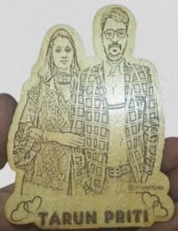 Premium American Elm Wood Engraving Photo Frame With Stand Frame Size 180*100*3MM - Image 6