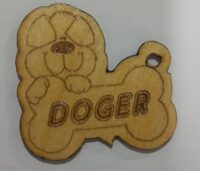 1 PC Personalised Engraved Wooden Dog Name Banner For Dog Bone Shaped Sign Premium American Elm Premium Laminated Polished Wood. - Image 2